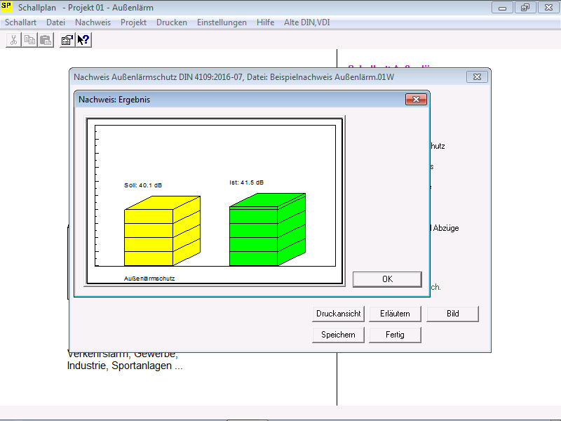 Screenshot Außenlärm